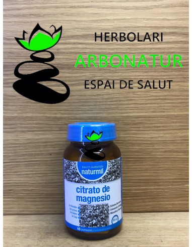 CITRATO DE MAGNESIO 200 mg. 60 Comp. NATURMIL !Arbonatur